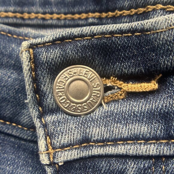 EUC Levi's Women 711 Skinny Jeans Lapis Hawaii Blue Size 26 - Picture 10 of 16